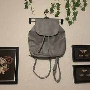 Grey Faux Leather Ulta Beauty Backpack